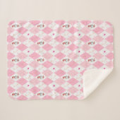 Couverture Sherpa Dr. Seuss Valentine | Jacquard rose Le chat dans l (Devant (Horizontal))