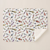 Couverture Sherpa Dr. Seuss Whoville Characters Festive Pattern (Devant (Horizontal))