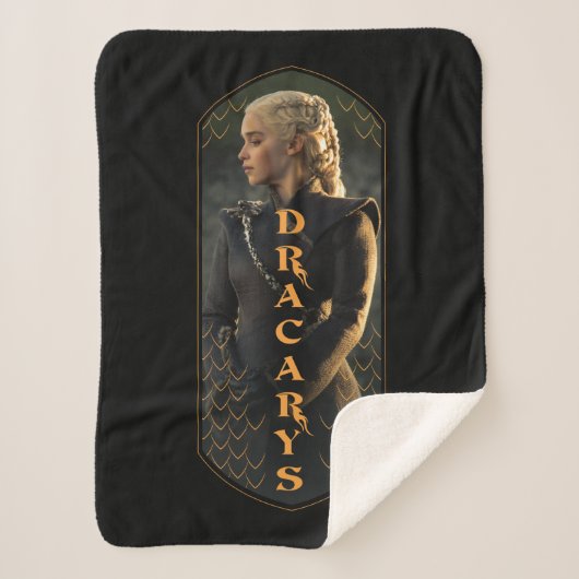 Couverture Sherpa "Dracarys" Daenerys Targaryen Graphic (Devant)