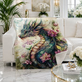 Couverture Sherpa Dragon de Fantaisie Enchanté