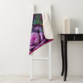 Couverture Sherpa Dragon et Fleurs (En situation)
