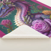 Couverture Sherpa Dragon et Fleurs (3/4)