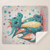 Couverture Sherpa Dragon mignon (Devant (Horizontal))