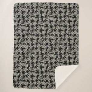 Couverture Sherpa Dragon motif 01.wx4x4.bleu Gris BG