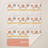 Couverture Sherpa Dragonflies Fleurs Plutôt Inspiritisme (Devant)