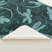 Couverture Sherpa Dragonfly Disco Midnight Blue (3/4)