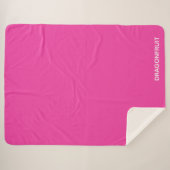 Couverture Sherpa Dragonfruit pink color (Devant (Horizontal))