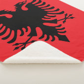 Couverture Sherpa Drapeau albanais (3/4)