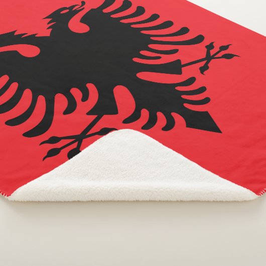 Couverture Sherpa Drapeau albanais (3/4)