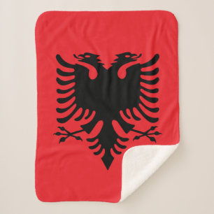 Couverture Sherpa Drapeau albanais