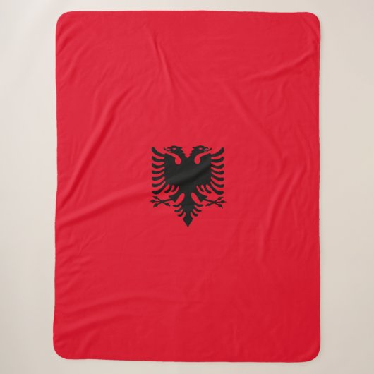 Couverture Sherpa Drapeau albanais (Devant)