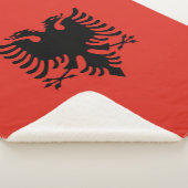 Couverture Sherpa Drapeau albanais (3/4)