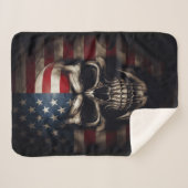 Couverture Sherpa Drapeau américain (Devant (Horizontal))