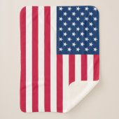 Couverture Sherpa Drapeau américain - États-Unis d'Amérique - Patrio (Devant)