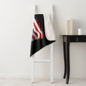 Couverture Sherpa Drapeau américain patriotique États-Unis (En situation)