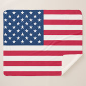 Couverture Sherpa Drapeau américain Sherpa Blanket (Devant (Horizontal))