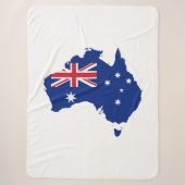 Couverture Sherpa Drapeau australien (Devant)
