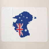 Couverture Sherpa Drapeau australien (Devant (Horizontal))