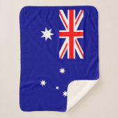 Couverture Sherpa Drapeau australien patriotique Sherpa Blanket (Devant)