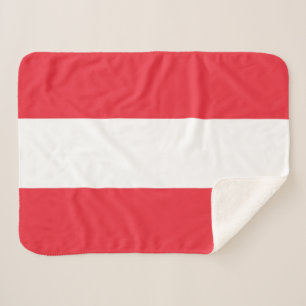 Couverture Sherpa Drapeau Autrichien Patriotique