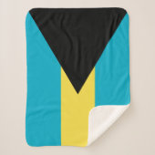 Couverture Sherpa Drapeau bahamien (Devant)