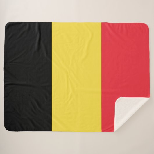 Couverture Sherpa Drapeau belge (Devant (Horizontal))