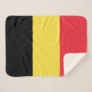 Couverture Sherpa Drapeau belge patriotique