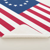 Couverture Sherpa Drapeau Betsy Ross Old Glory américain (3/4)