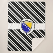 Couverture Sherpa Drapeau bosnien (Devant)