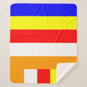 Couverture Sherpa Drapeau bouddhiste Couleurs Bouddhisme Symbolisme (Devant)