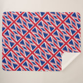 Couverture Sherpa Drapeau britannique (Devant (Horizontal))