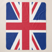 Couverture Sherpa Drapeau britannique Union Jack (Devant)