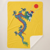 Couverture Sherpa Drapeau chinois de dynastie Qing (dragon chinois)  (Devant)
