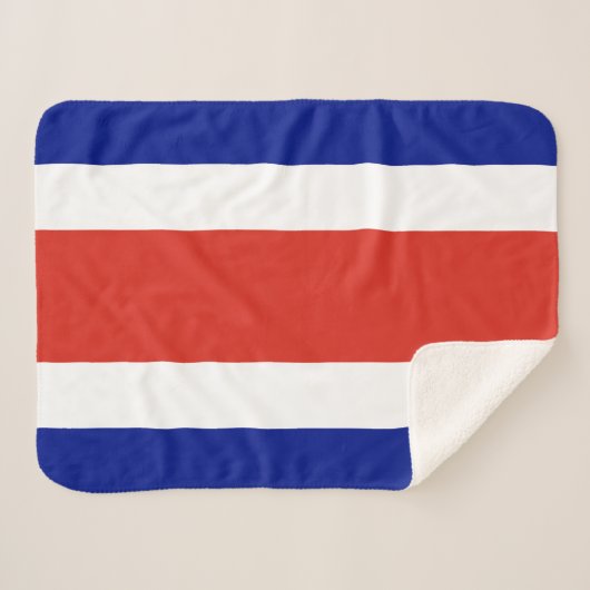 Couverture Sherpa Drapeau civil du Costa Rica (Devant (Horizontal))