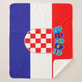 Couverture Sherpa Drapeau croate (Devant)