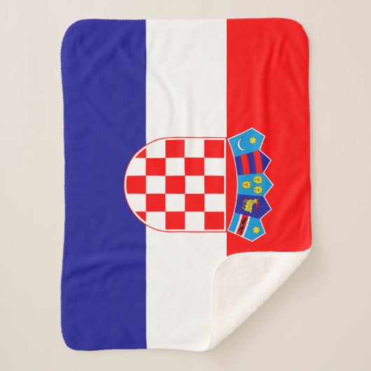 Couverture Sherpa Drapeau croate (Devant)