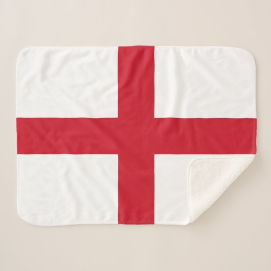 Couverture Sherpa Drapeau d'Angleterre (Devant (Horizontal))
