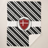 Couverture Sherpa Drapeau danois (Devant)