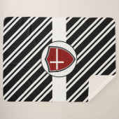 Couverture Sherpa Drapeau danois (Devant (Horizontal))