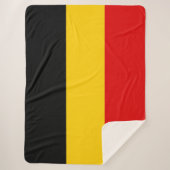 Couverture Sherpa Drapeau de Belgique (Devant)