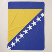 Couverture Sherpa Drapeau de Bosnie-Herzégovine (Devant)