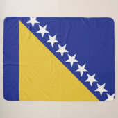 Couverture Sherpa Drapeau de Bosnie-Herzégovine (Devant (Horizontal))