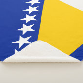 Couverture Sherpa Drapeau de Bosnie-Herzégovine patriotique (3/4)