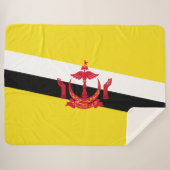 Couverture Sherpa Drapeau de Brunei (Devant (Horizontal))