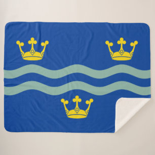 Couverture Sherpa Drapeau de Cambridgeshire (Comté d'Angleterre, Roy