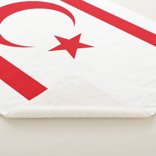 Couverture Sherpa Drapeau de Chypre du Nord (3/4)