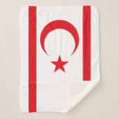 Couverture Sherpa Drapeau de Chypre du Nord (Devant)