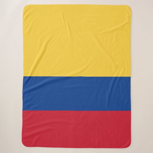 Couverture Sherpa Drapeau de Colombie (Devant)