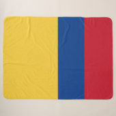 Couverture Sherpa Drapeau de Colombie (Devant (Horizontal))