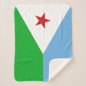 Couverture Sherpa Drapeau de Djibouti (Devant)
